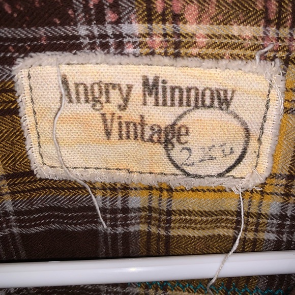 Upcycled flannel “Boss Lady”. XXL - Picture 4 of 4